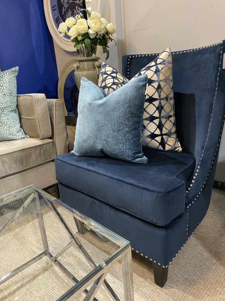 Bingham Blue Small Cushion