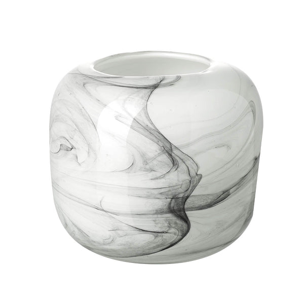 Black & White Marble Effect Vase Small