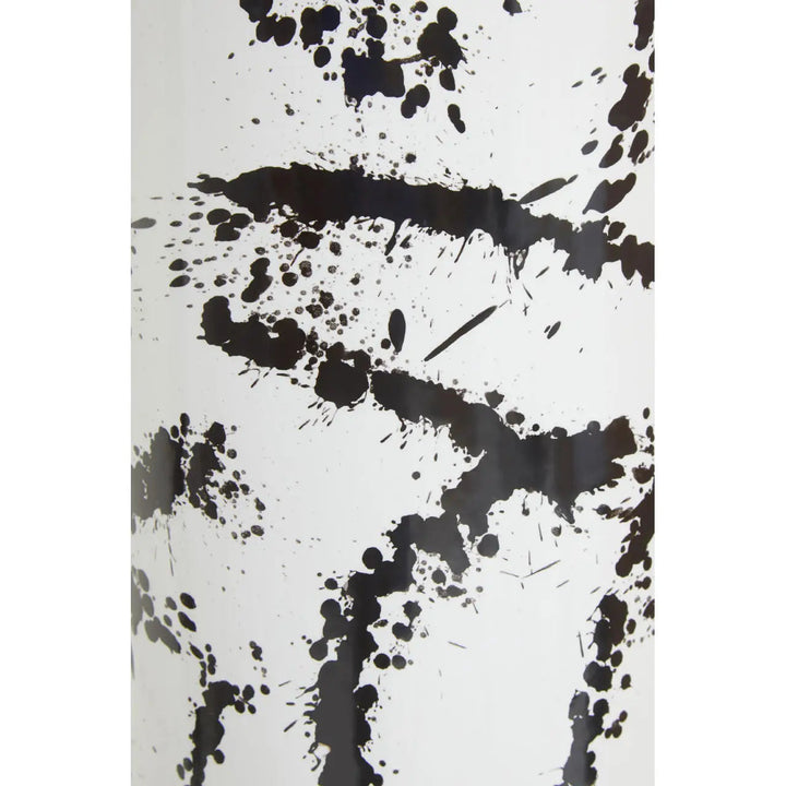 Black and White Splatter Vase