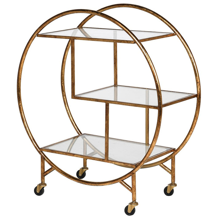 Gold Drinks Trolley