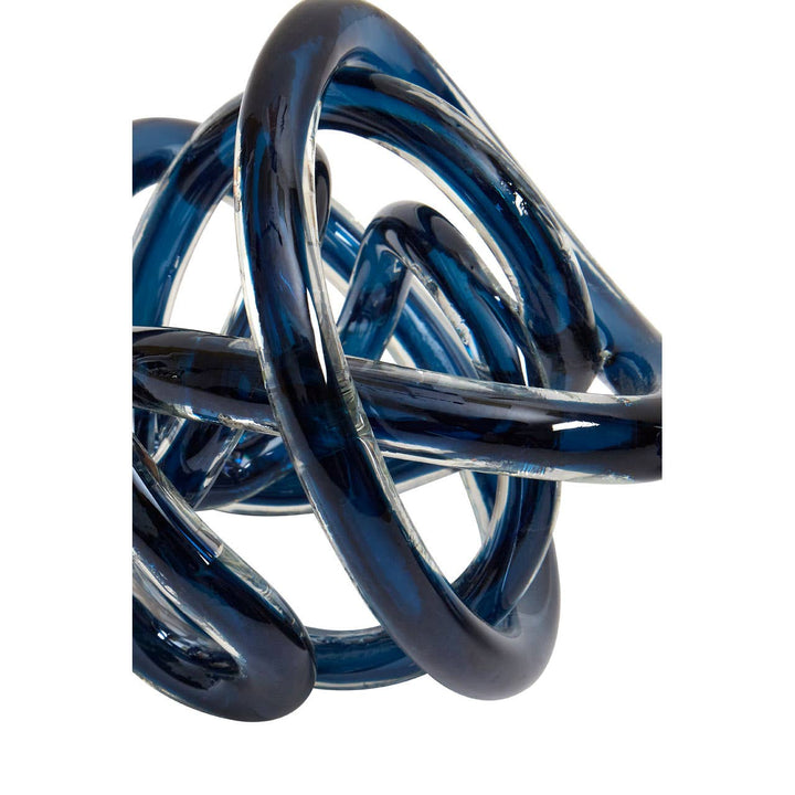 Large Blue Glass Knot