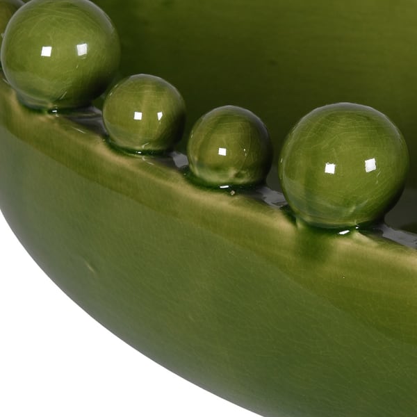 Olive Green Oval Mia Bowl