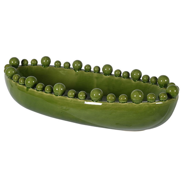 Olive Green Oval Mia Bowl