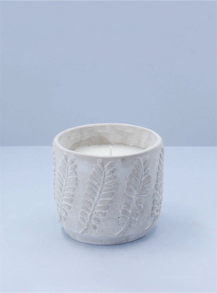 Small Leaf Design Citronella Candle