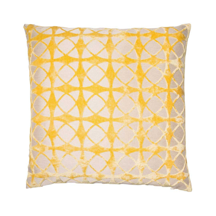 Spiral Mustard Large Cushion