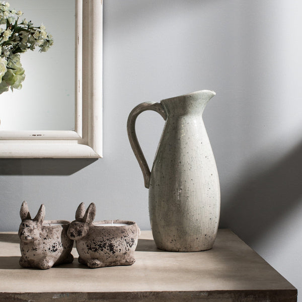 Stone Rabbit Candle