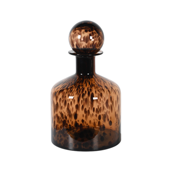 Tortoise Shell Glass Bottle Small