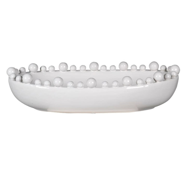 White Oval Mia Bowl