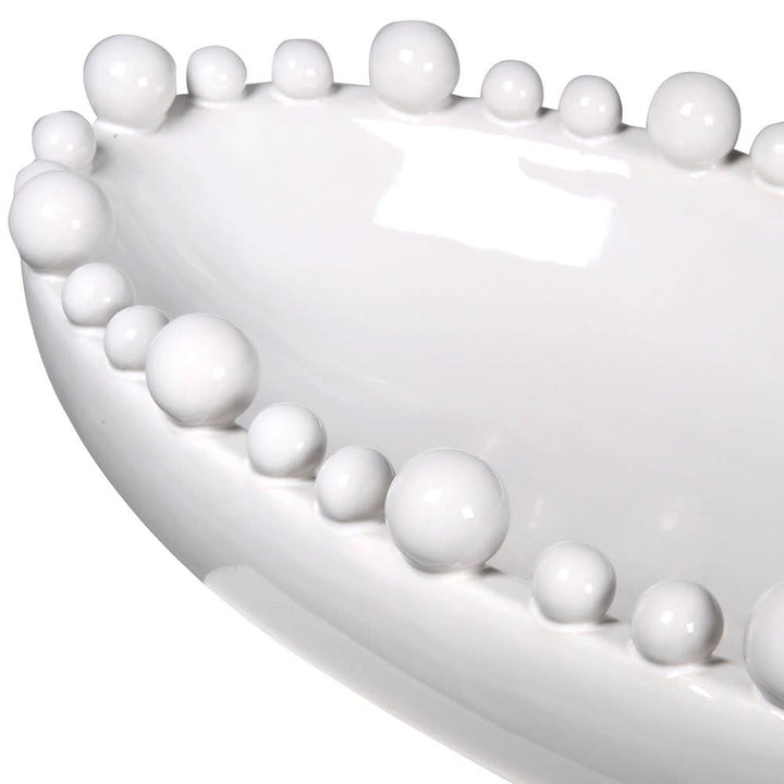 White Oval Mia Bowl