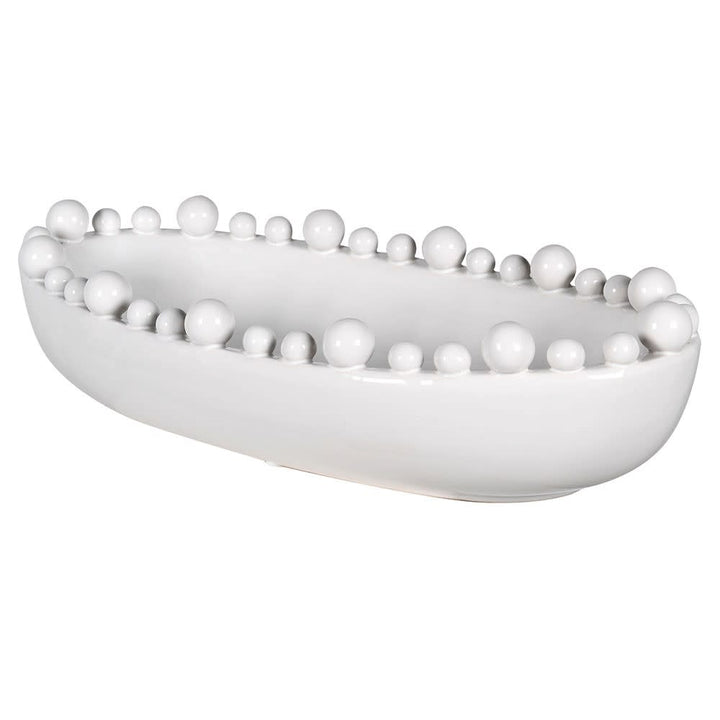 White Oval Mia Bowl