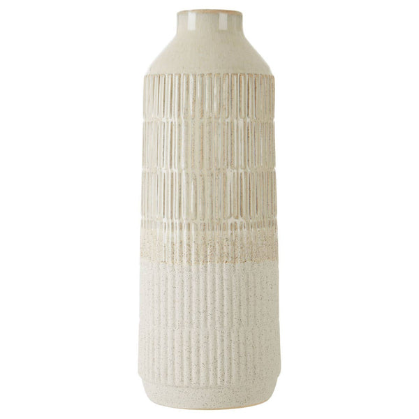 White Stoneware Vase