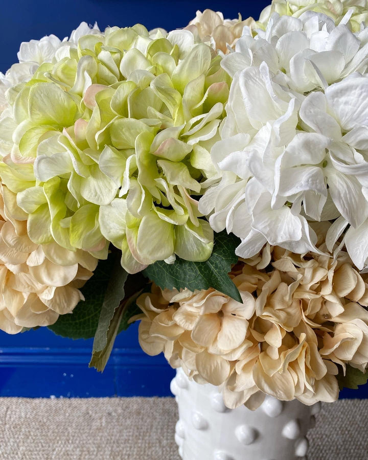 Antique Cream Hydrangea Stem