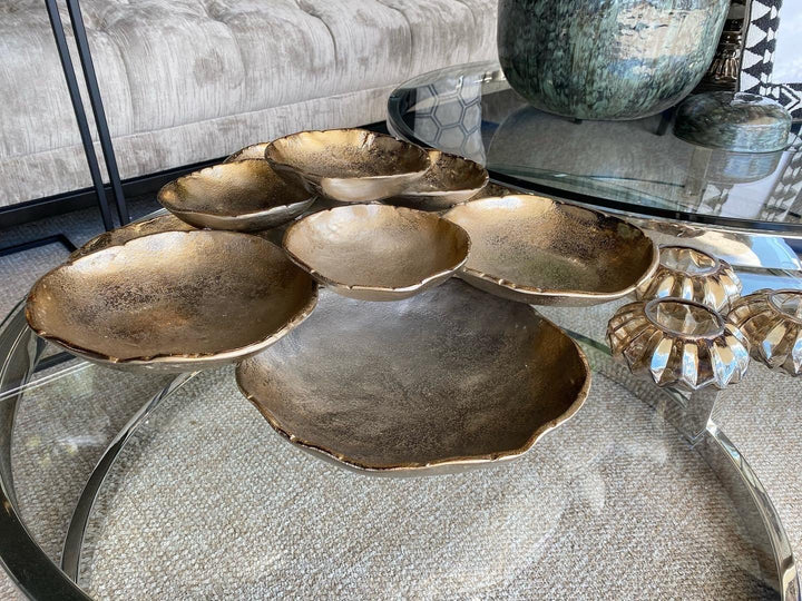 Antique Gold Multi Level Dish