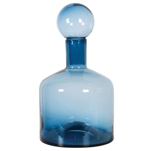 Blue Glass Bottle Small