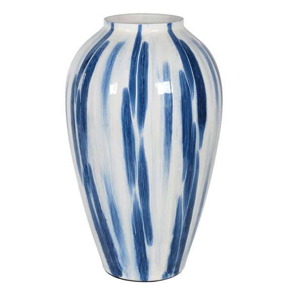 Blue Striped Vase