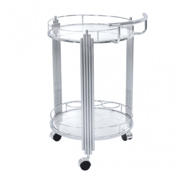 Chrome Tubes Drinks Trolley