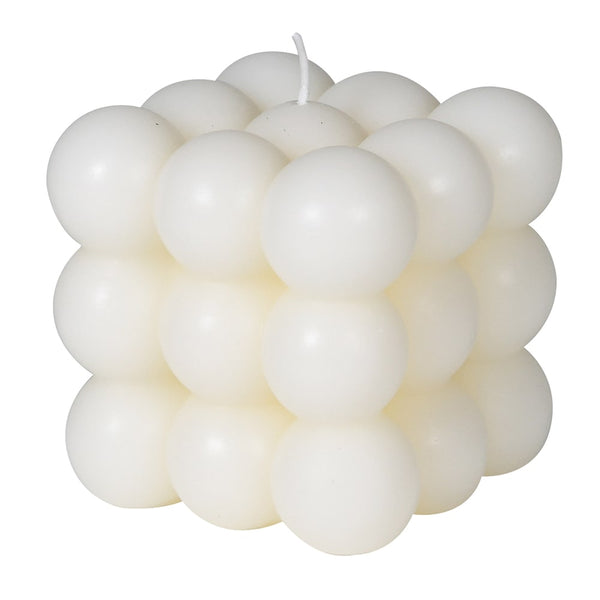 Cream Ball Candle