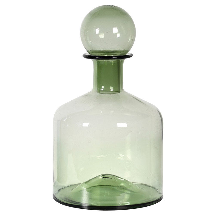 Green Glass Bottle Small