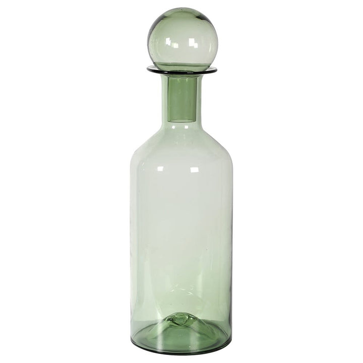 Green Glass Bottle Tall