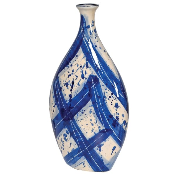 Hand Painted Blue Vase