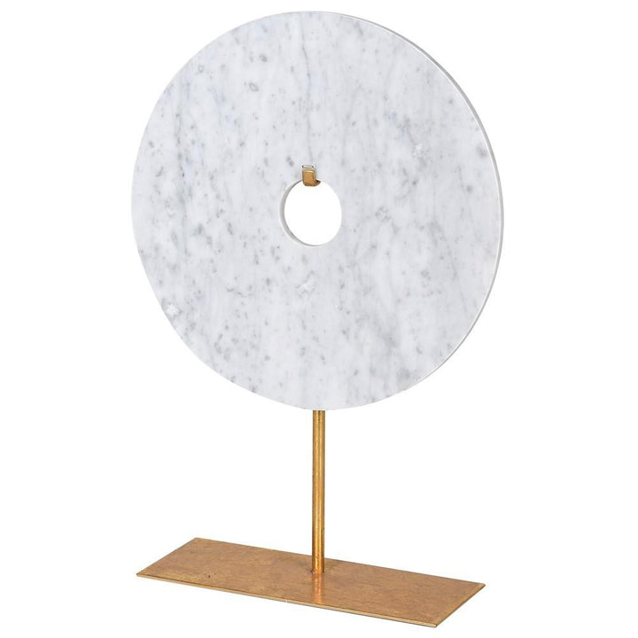 Large Marble Disc on Stand