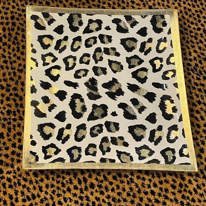 Leopard Print Trinket Dish