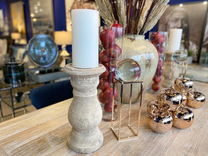 Medium White Pillar Candle