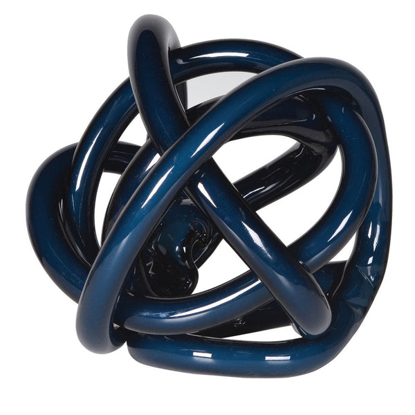 Navy Blue Glass Knot