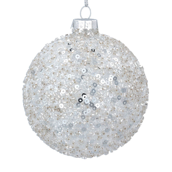 Silver Crushed Sequin Bauble