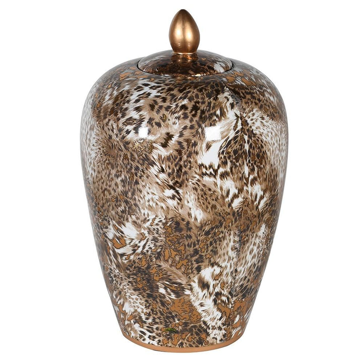 Small Leopard Print Jar