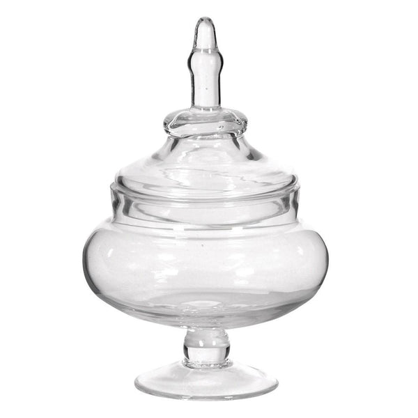 Small Squat Glass Bon Bon Jar