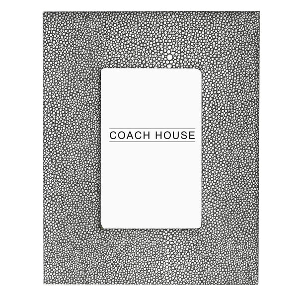 Smoked Grey Shagreen Photo Frame