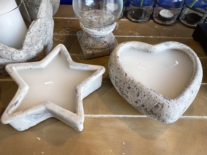 Stone Heart Candle