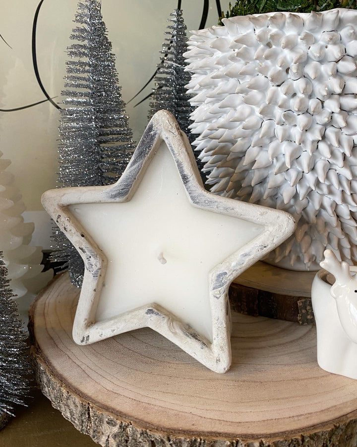 Stone Star Candle