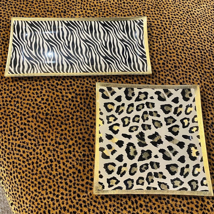 Zebra Print Trinket Dish